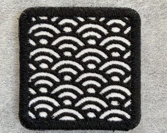 Seigaiha pattern patch