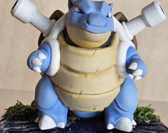Blastoise Poké statue - hand painted by artist