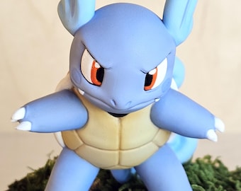Wartortle Poké statue - hand painted by artist