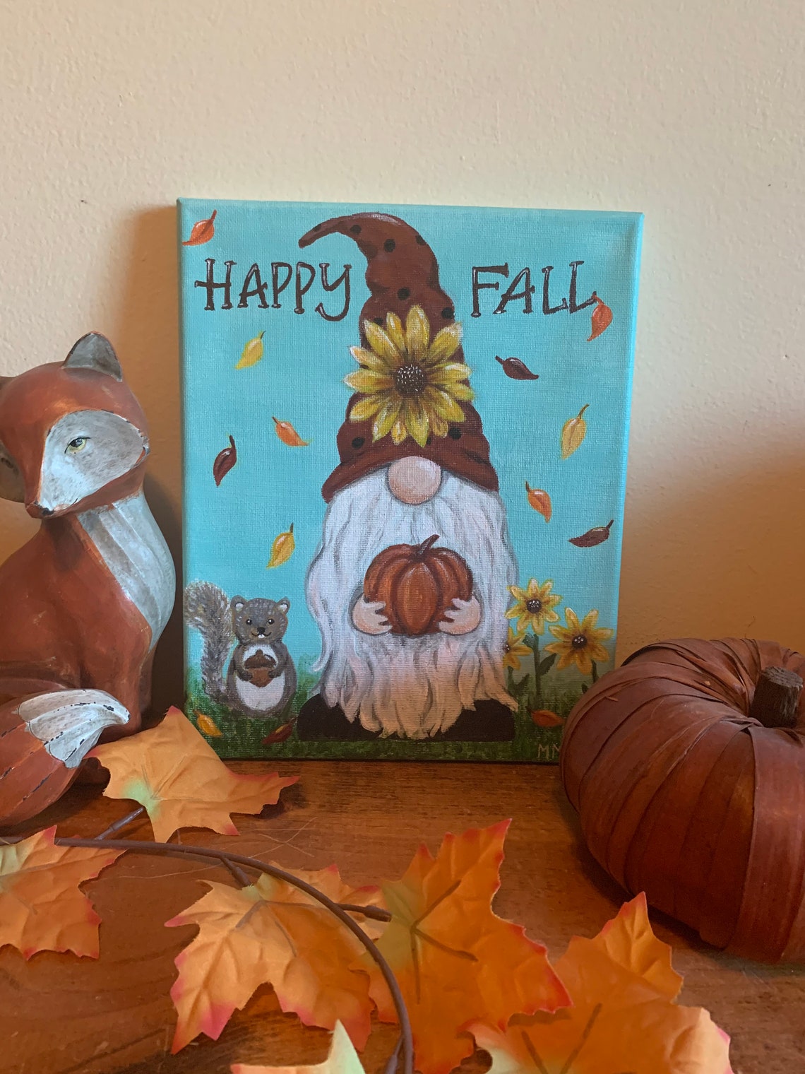 HandPainted Original Fall Gnome Etsy