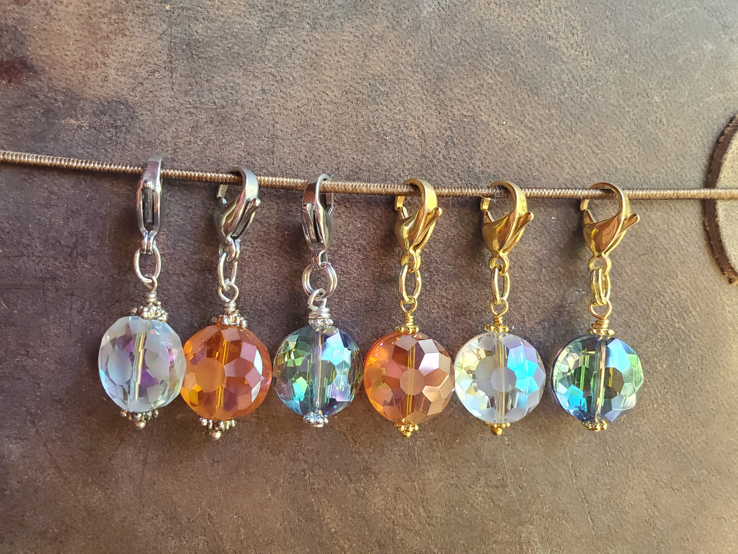 Faceted Flat Round Glass Crystal Journalzipper Charm Choice of Gold or  Sliver Tone - Etsy Australia