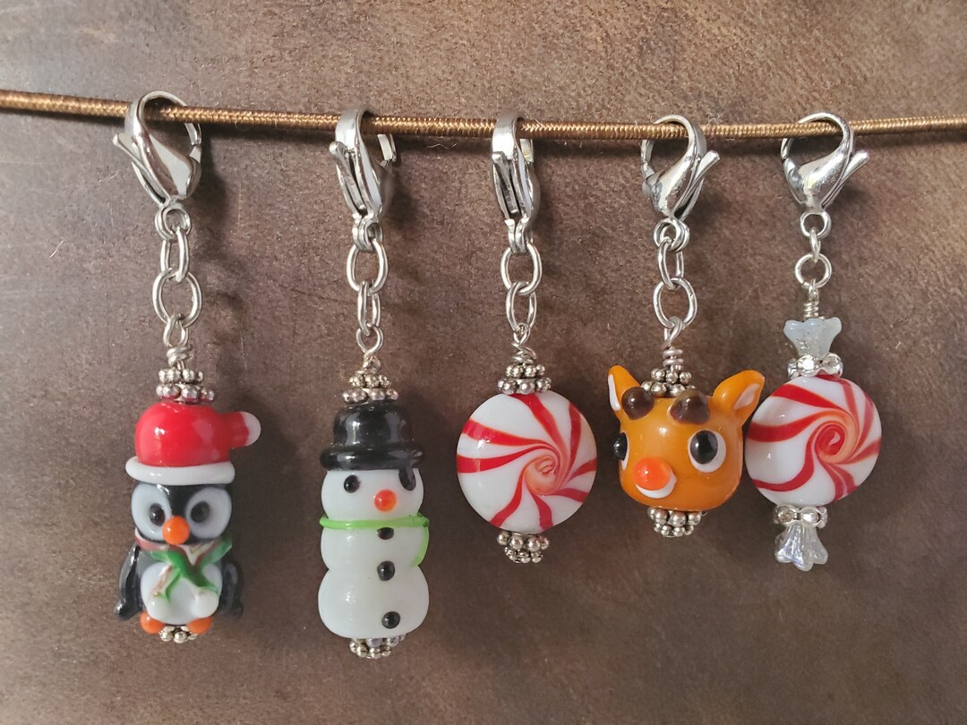 Christmas Zipper Pull planner/journal/badge Charm Etsy