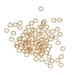 50 jump split rings 3mm gold plated round open turkish jewelry findings supplies craft mdla361