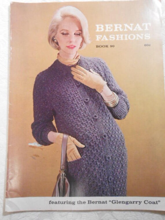 Bernat Fashions Knitting Pattern Book 90 Copyright 1960 Free Us Shipping
