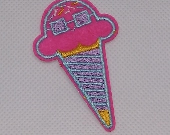 Ice Cream Cone Iron On Applique Brand New in Package Craft Supply