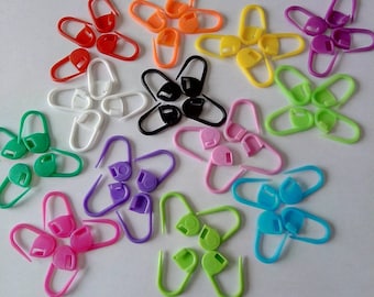 Spring Holiday Colors  Locking Stitch Markers. Jellybean Plastic Pins. Spring Crafting Tool. Stitch Placeholder. Crochet Knitting Tool