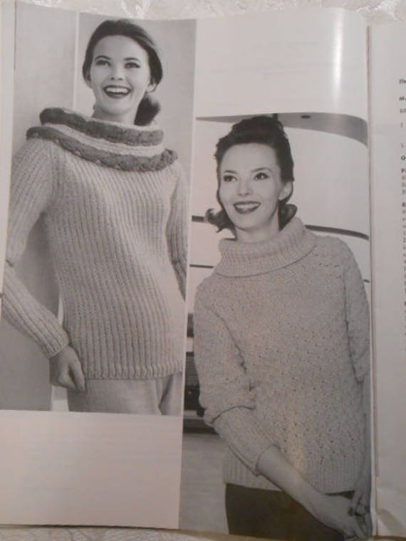 Bernat Fashions Knitting Pattern Book 90 Copyright 1960 Free Us Shipping