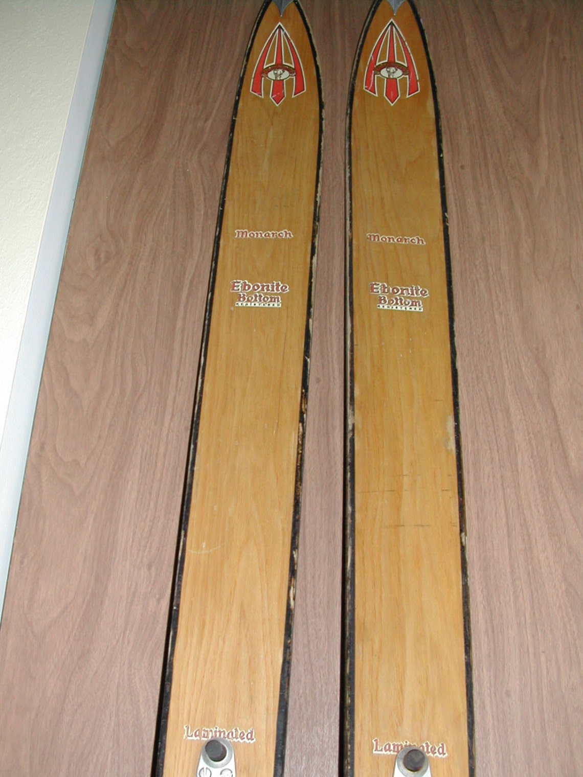 Wooden Skis Vintage Northland Monarch with Ebonite Bottoms Etsy