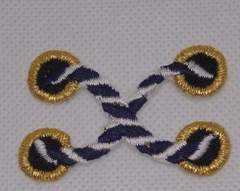 Faux Rope Lacing Iron-On Applique SFX, Free US Shipping, Summerwear Decoration, Nautical