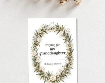 New Grandbaby Gift, Prayers for a New Grandchild, 31 Christian Cards to Print at Home or a Photo Kiosk, Welcome Gift for a First Grandchild