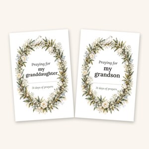 Printable Prayer Cards for Grandchildren, 31 KJV Scripture Cards, 4x6 Instant Download, Granddaughter and Grandson Versions, Grandma Gift image 4