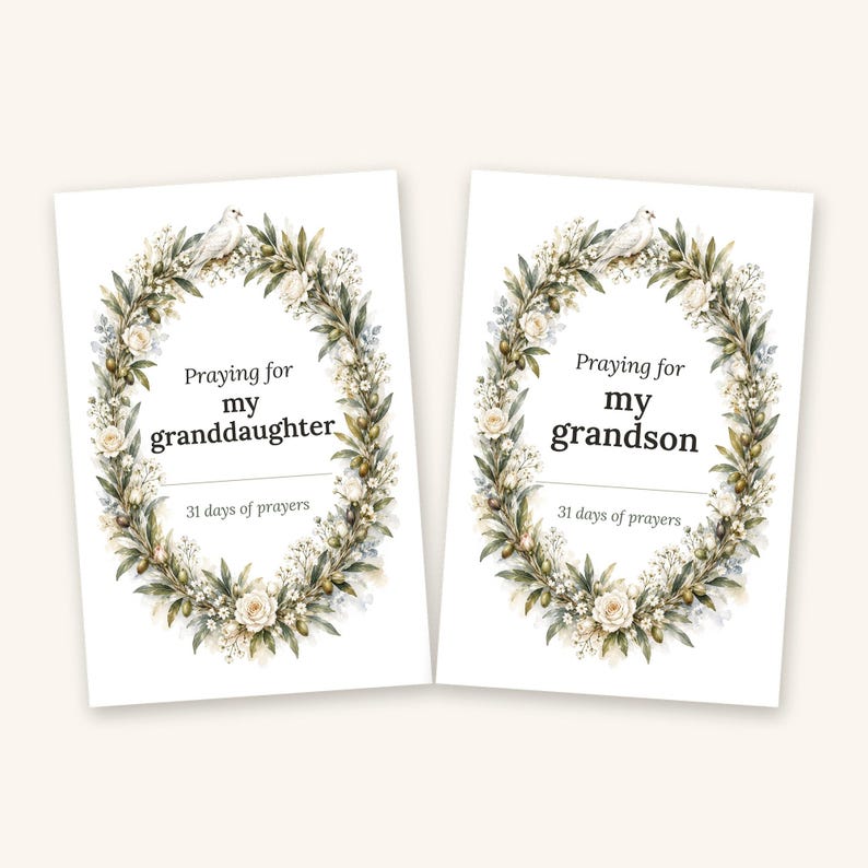 Printable Prayer Cards for Grandchildren, 31 KJV Scripture Cards, 4x6 Instant Download, Granddaughter and Grandson Versions, Grandma Gift image 4