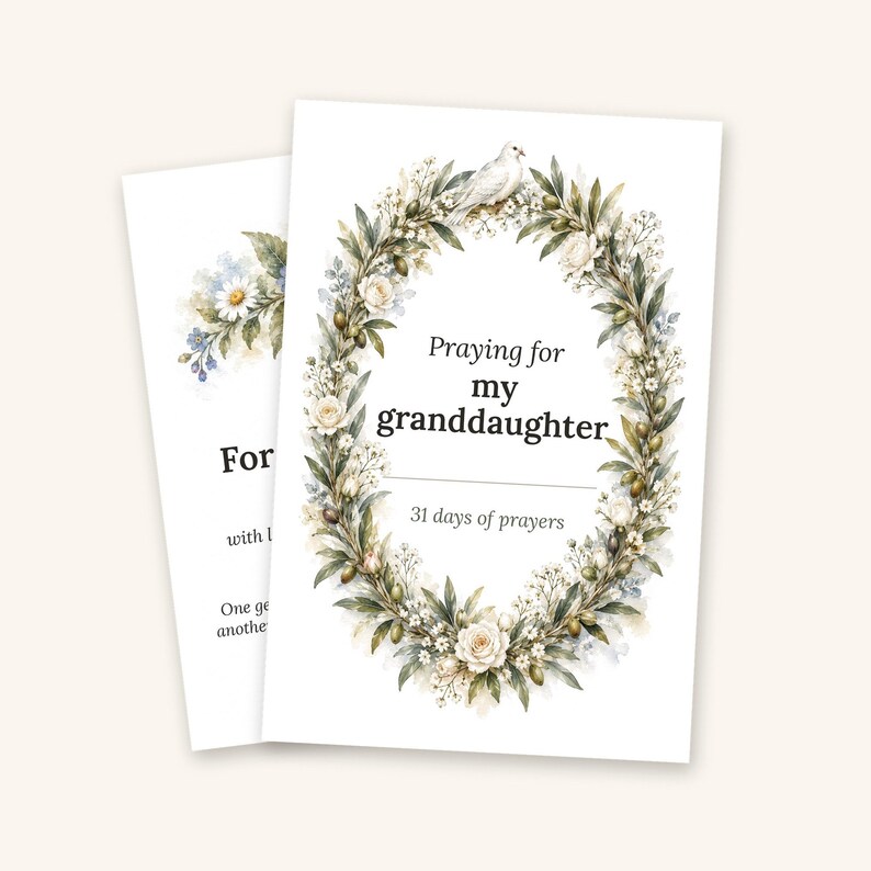 Printable Prayer Cards for Grandchildren, 31 KJV Scripture Cards, 4x6 Instant Download, Granddaughter and Grandson Versions, Grandma Gift image 6