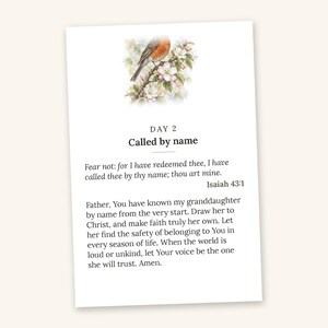 Printable Prayer Cards for Grandchildren, 31 KJV Scripture Cards, 4x6 Instant Download, Granddaughter and Grandson Versions, Grandma Gift image 3