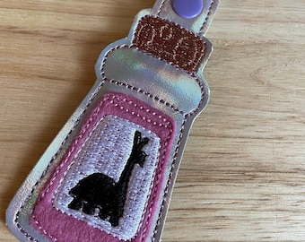 Extract of Llama Keychain - The Emperor’s New Groove snap tab, key fob