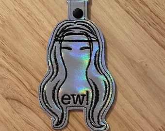 Alexis Rose Ew! Keychain - Ew David! - Schitts Creek snap tab, key fob