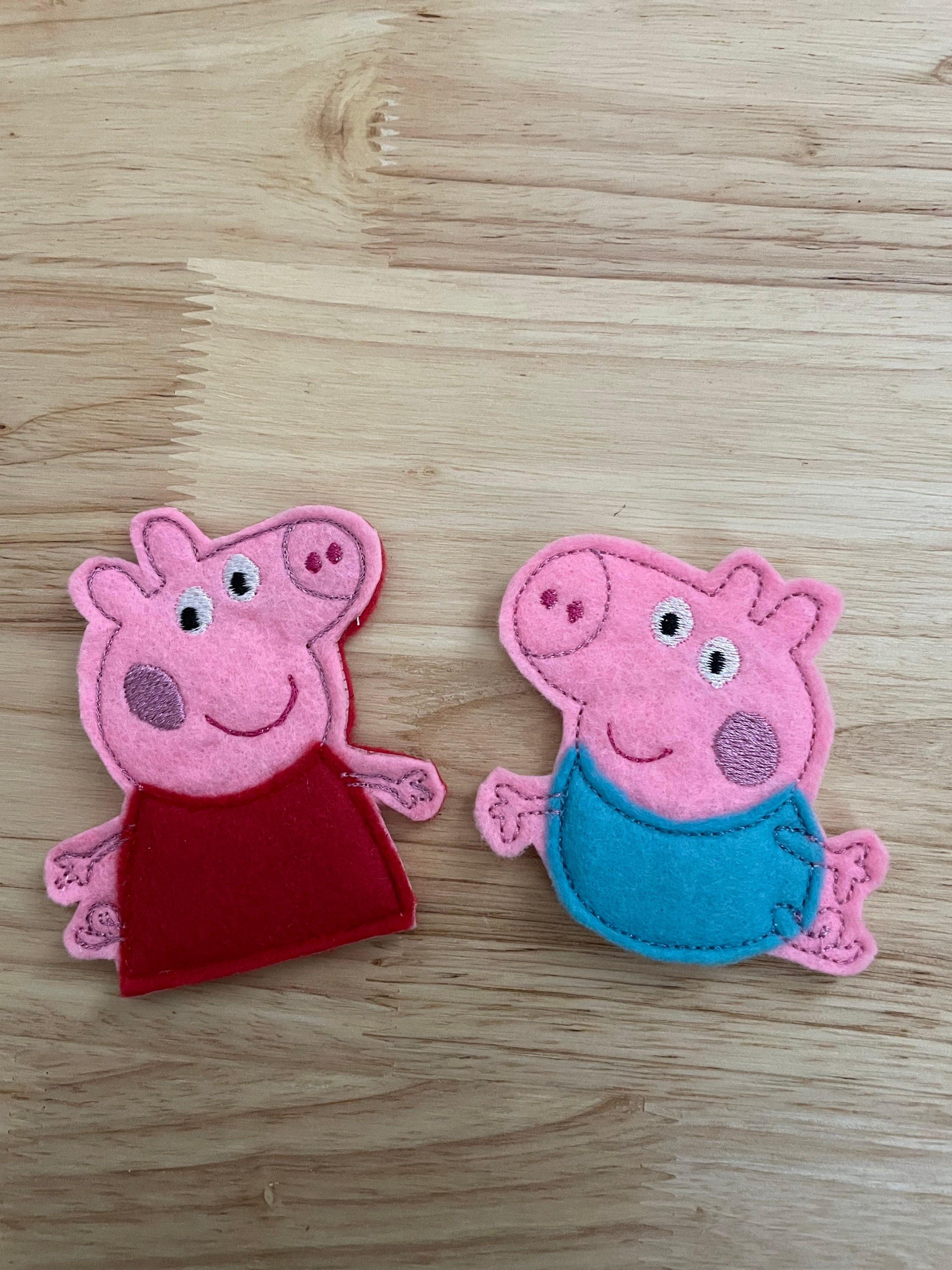 Finger Puppets Peppa Pig Pig Mummy Pig Daddy Pig Etsy