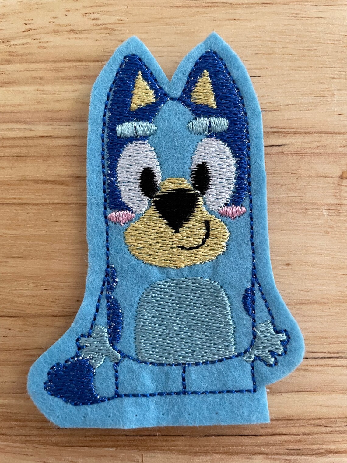 Blue Dog Finger Puppets Bluey Bingo Chilli Bandit the Etsy Australia