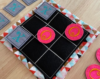 Tic-Tac-Toe game - noughts & crosses,  X’s and O’s felt game, travel game.