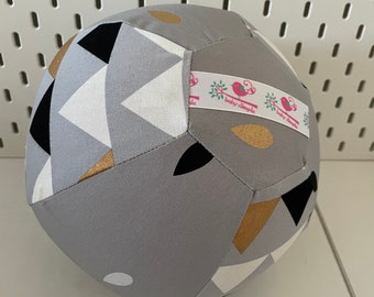 Grey Geo Rainbow BallOon - Fabric Balloon Ball Cover