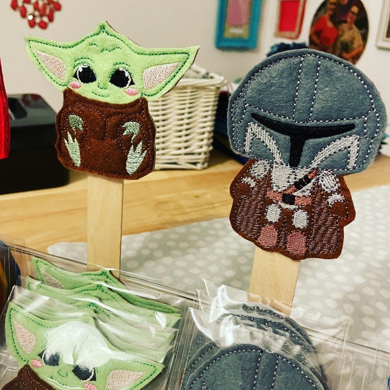Finger Puppets Grogu Baby Yoda the Mandalorian Etsy Australia
