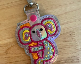 Koala Keyfob - Australian native design - snap tab, key fob, keyring