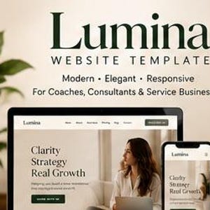 Responsive HTML-Website-Vorlage für Coaches und Dienstleistungsunternehmen