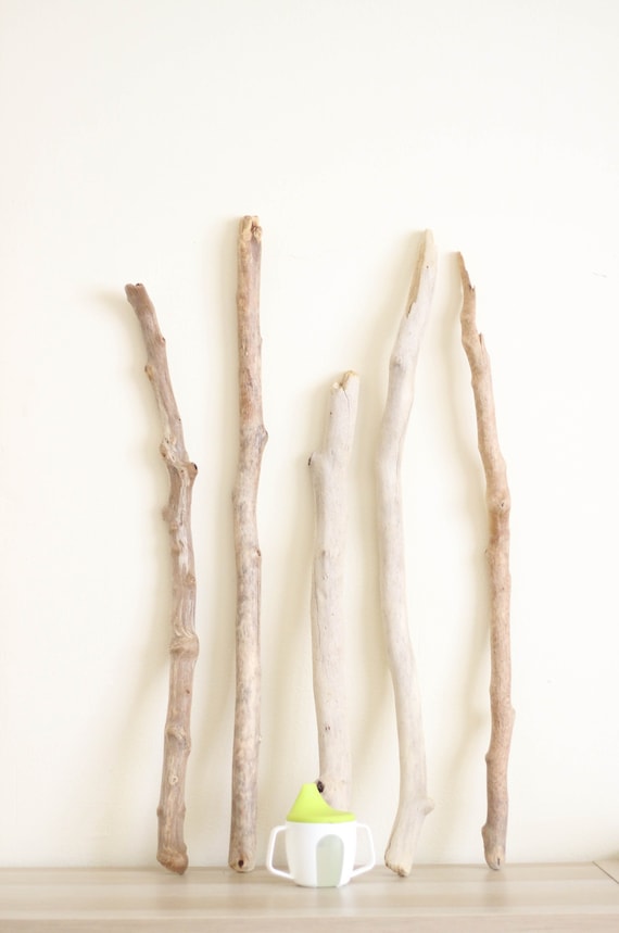 Long Driftwood For Macrame /& Weaving Craft Driftwood Thick Driftwood Piece 22/'/' Airplant Holder 55,5cm Rounded Airplant Mobile