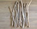 11 Long Driftwood Branches -- 43 to 58 cm (17' to 22.8') -- Drift Wood Pieces for Macrame, Furniture Handles, Towel Hangers, 