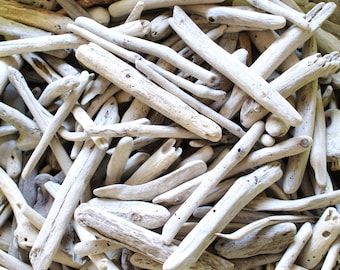 100 Small Driftwood Pieces -- Bulk Driftwood Supply From 1.2" to 9"-- Natural Wood Finds -- For Crafting and DIY projects, Terrarium Decor