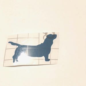 Dog Permanent vinyl decal