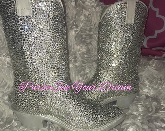 rhinestone cowboy boots wedding