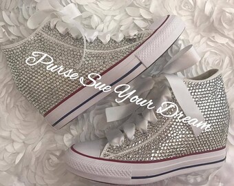 wedding converse wedges