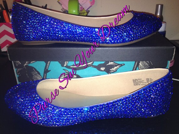 royal blue ballet flats