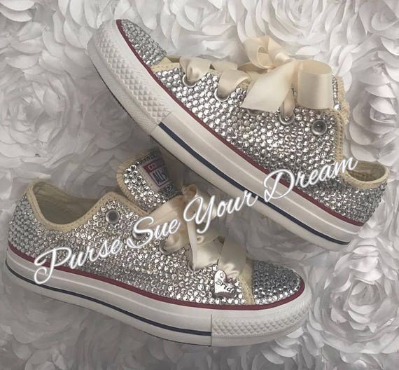 DIY Converse Wedding Shoes: How to Bling Converse with Swarovski Crystals