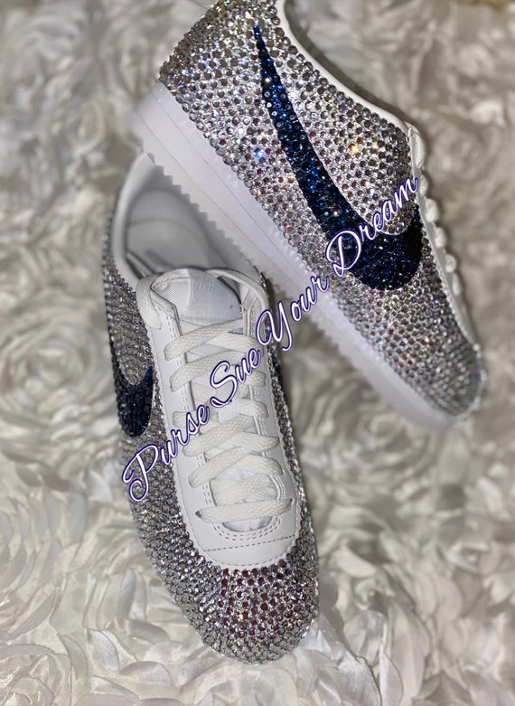 Crystal Bridal Nike Cortez Wedding - Etsy
