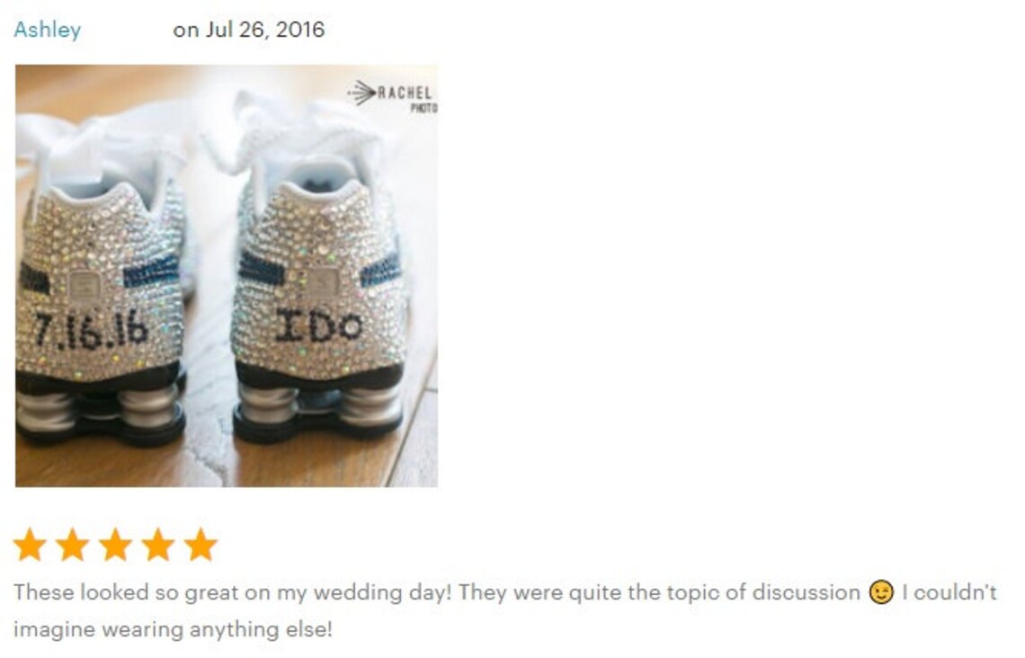 nike gold swarovski crystal