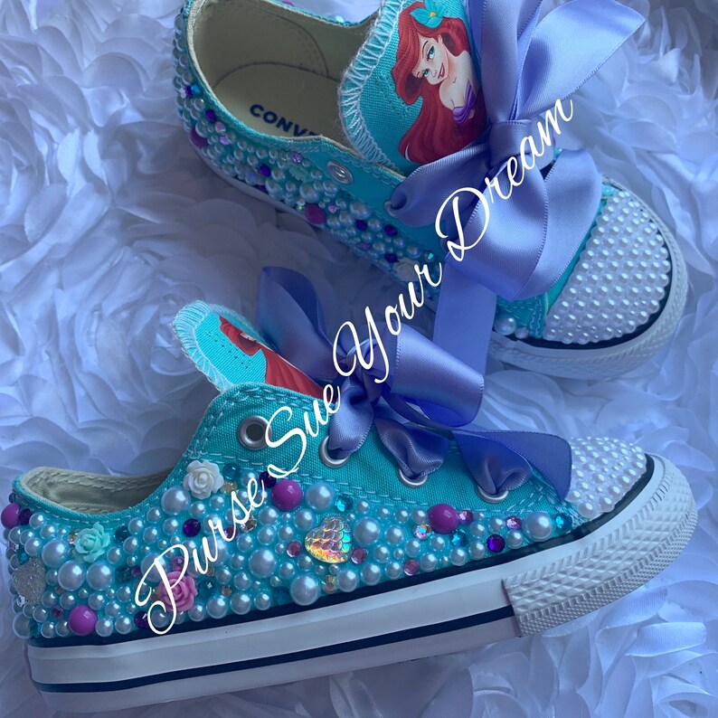 little mermaid converse shoes