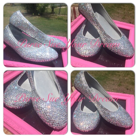 crystal ballerina shoes