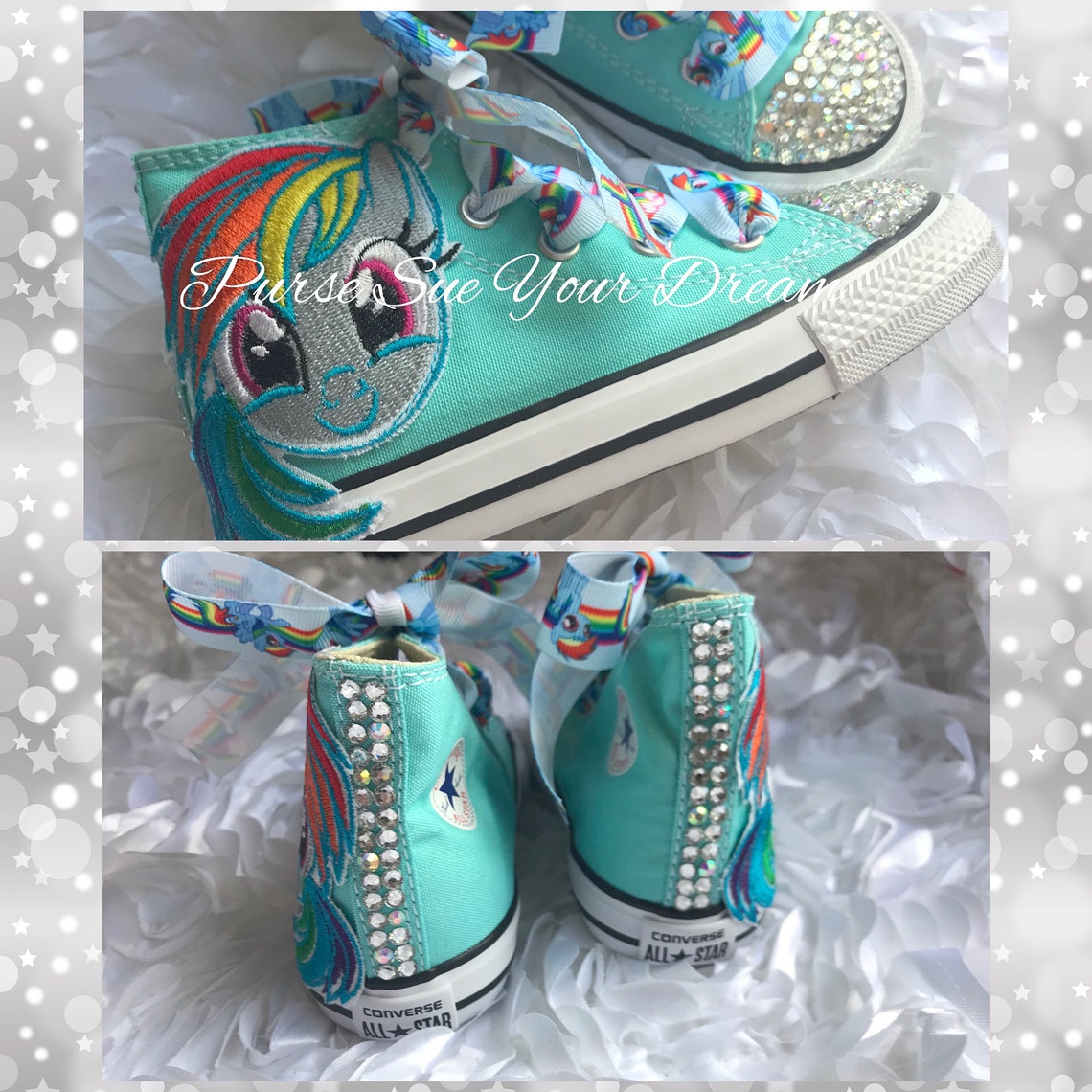 My Little Pony Shoes Bling Shoes Custom Rhinestone Shoes Etsy