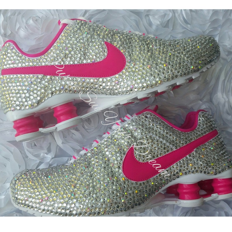 nike shoes with bling swoosh