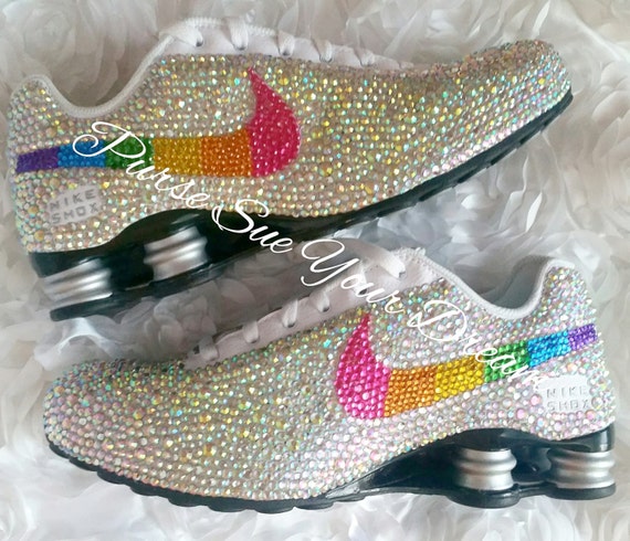 Crystal Rhinstone Nike Shox Crystal Shoes Custom - Etsy