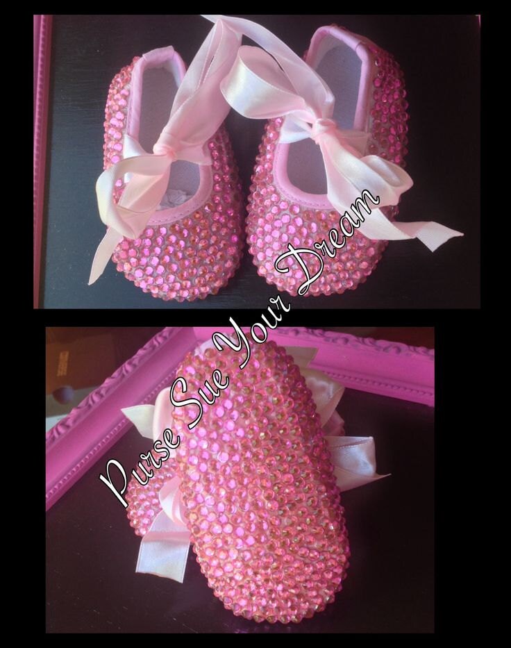 Pink Crystal Rhinestone Ballet Flat Shoe Wedding Pageant - Etsy