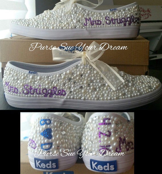 keds with pearls