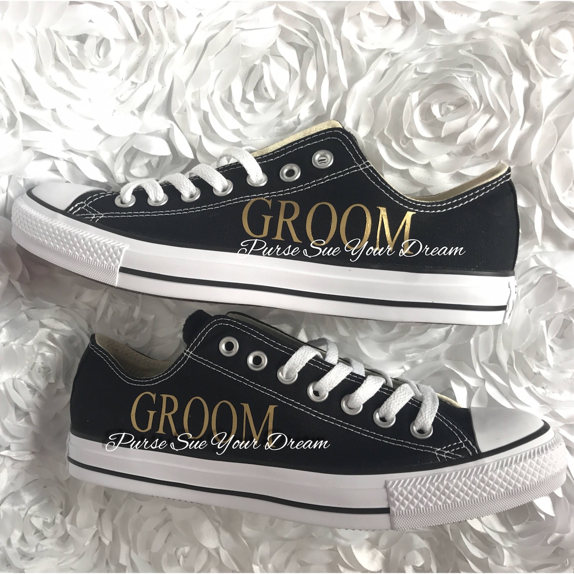 Custom Personalized GROOM Wedding Converse Shoes GROOM - Etsy