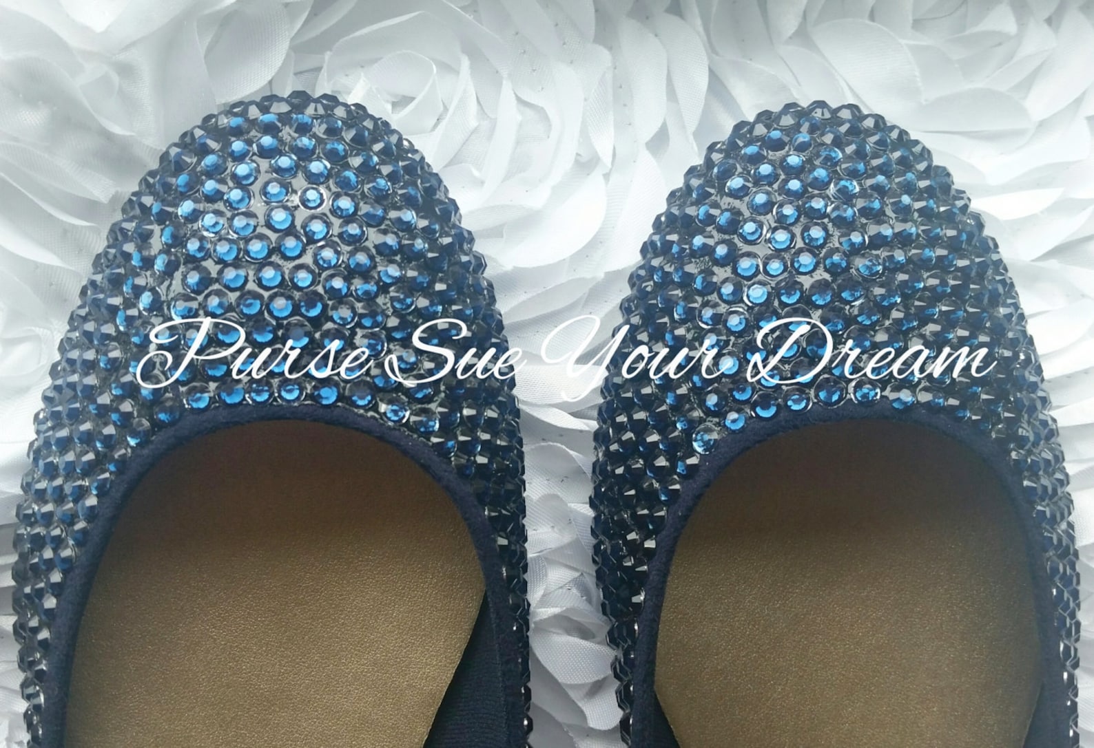 custom navy swarovski crystal rhinestone ballet flat shoes - wedding shoes - wedding flats shoes - wedding party shoes - bridal custom navy swarovski crystal rhinestone ballet flat shoes - wedding shoes - wedding flats shoes - wedding party shoes - bridal