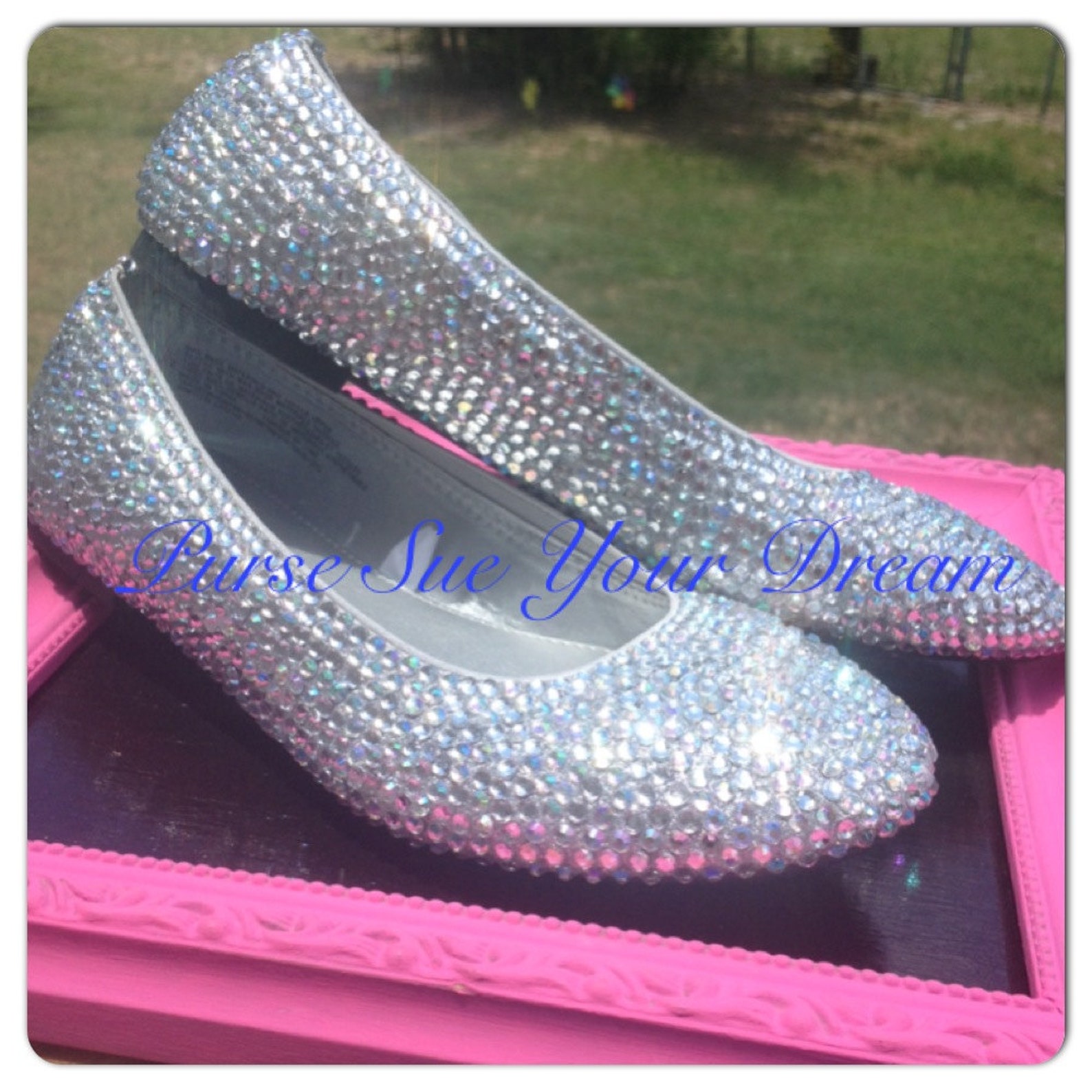 swarovski crystal rhinestone wedding ballet flats - bridal flat shoes - cinderella slippers - bridal swarovski crystal shoes - w