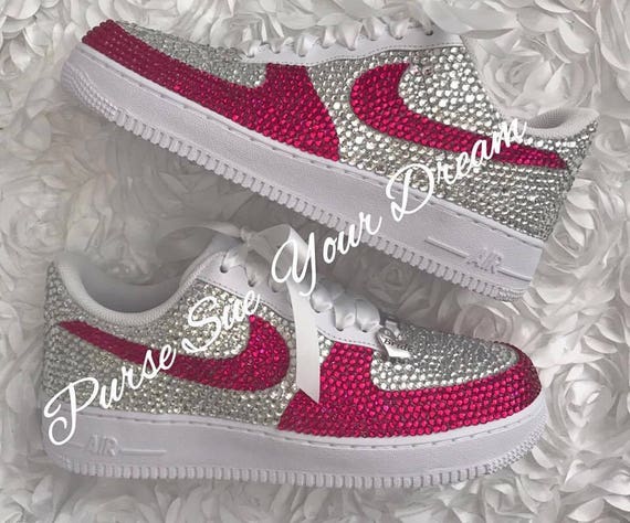 nike air force with rhinestones