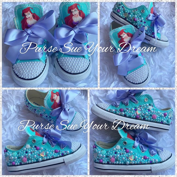little mermaid converse shoes
