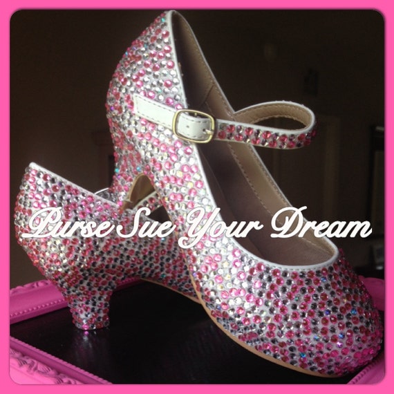 Princess Kids Shoes Glitter Leather Wedding Girls Sandals Rainbow High Heels  | eBay